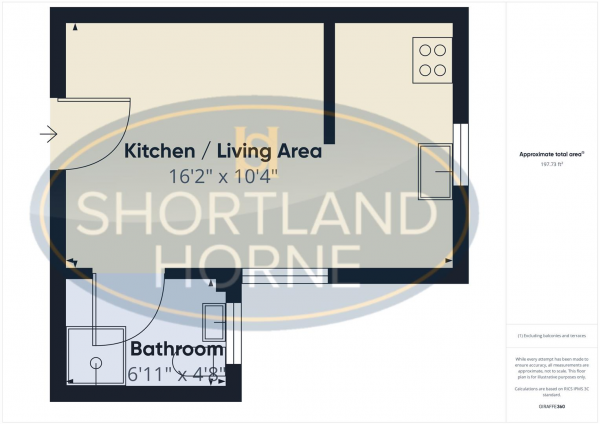 Floor Plan Image for 1 Bedroom Studio to Rent in Gloucester Street, Coventry