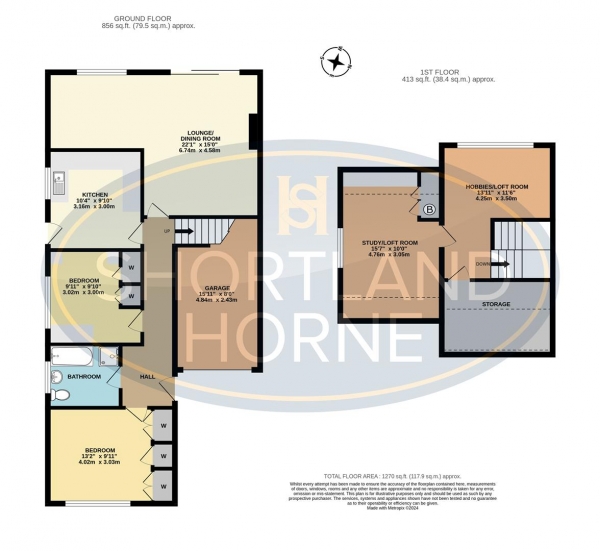 Floor Plan Image for 2 Bedroom Semi-Detached Bungalow for Sale in Flude Road, Ash Green Coventry