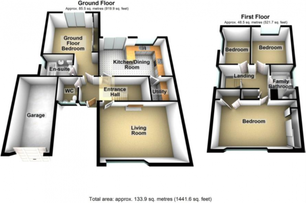 Floor Plan Image for 4 Bedroom Detached House for Sale in Oxley Drive, Finham, Coventry