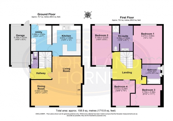 Floor Plan Image for 4 Bedroom Detached House for Sale in Rees Drive, Finham, Coventry