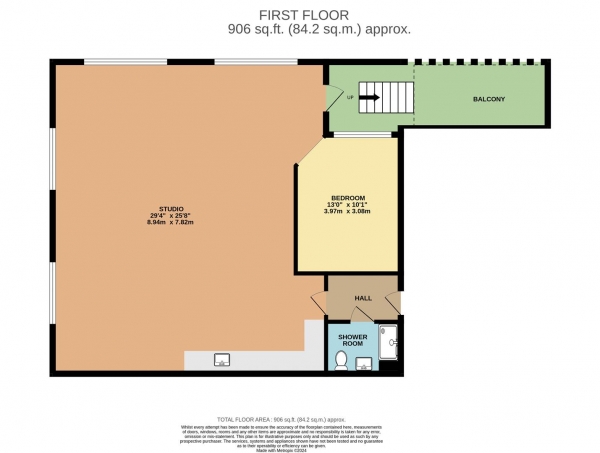 Floor Plan Image for 1 Bedroom Studio to Rent in Boiler House, Electric Wharf, Coventry