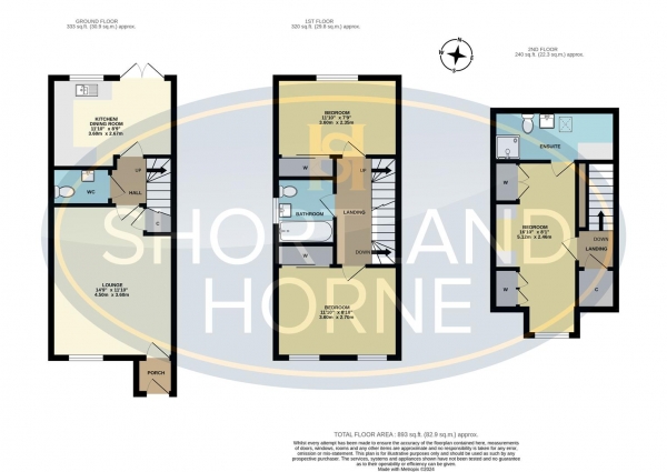 Floor Plan Image for 3 Bedroom Semi-Detached House for Sale in Courtelle Road, Paragon Park, Coventry