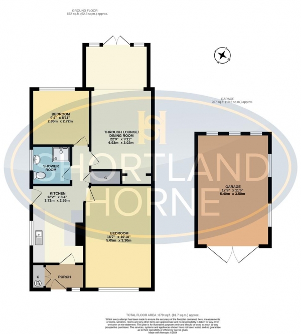 Floor Plan Image for 2 Bedroom Semi-Detached Bungalow for Sale in Parkville Highway, Holbrooks, Coventry