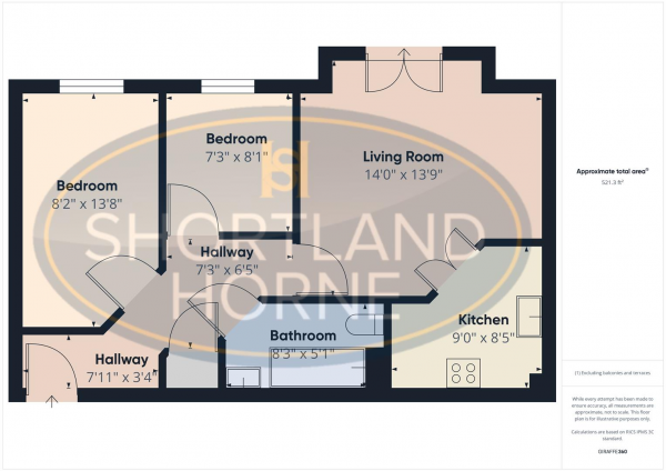 Floor Plan Image for 2 Bedroom Apartment to Rent in Blakely Court, Highley Drive, Coventry