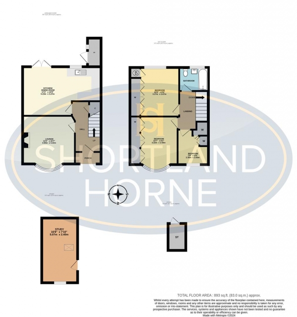 Floor Plan Image for 3 Bedroom Terraced House for Sale in William Bristow Road, Coventry