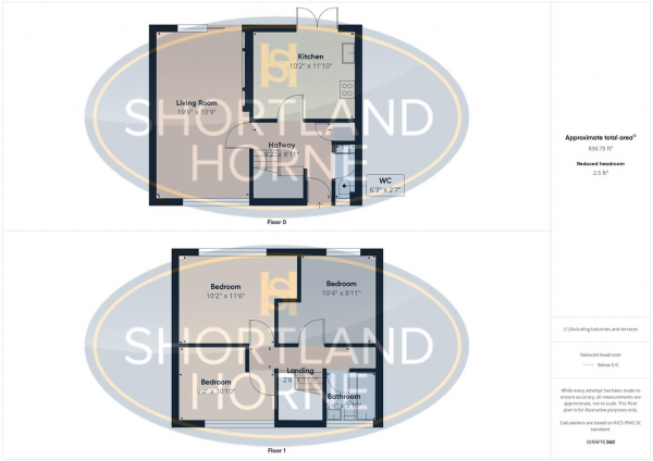 Floor Plan Image for 3 Bedroom Terraced House to Rent in Brookside Avenue, Whoberley, Coventry