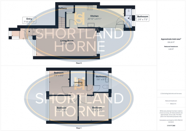 Floor Plan Image for 3 Bedroom End of Terrace House for Sale in Trenance Road, Exhall, Coventry