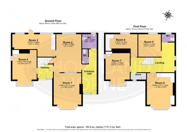 Floor Plan Image for 4 Bedroom Detached House for Sale in Leicester Road, Bedworth