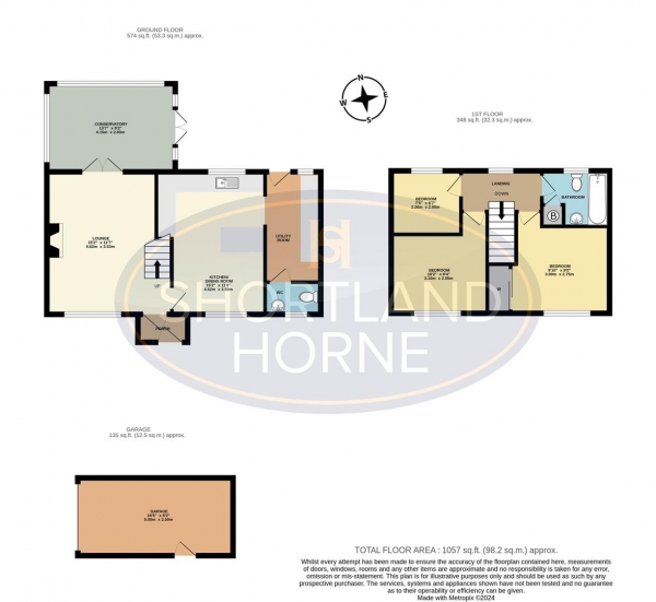 Floor Plan Image for 3 Bedroom Detached House for Sale in Epsom Close, Bedworth