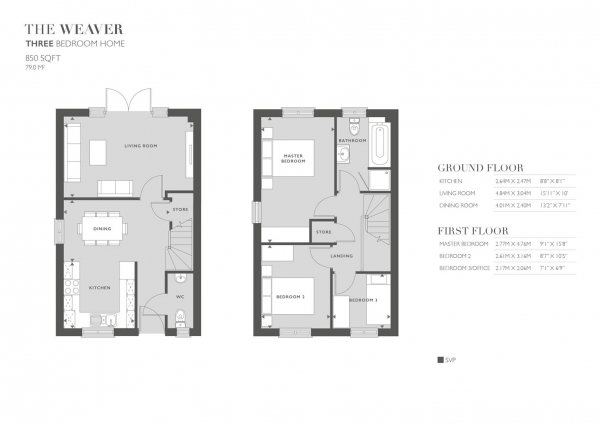 Floor Plan Image for 3 Bedroom Terraced House to Rent in Eastbrook Vilage, Liverpool, L31