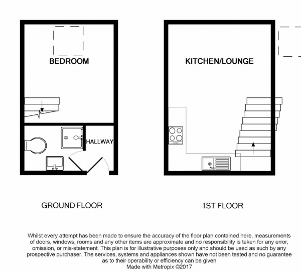 Floor Plan Image for 1 Bedroom Apartment to Rent in Jubilee House, Jubilee Drive, Liverpool