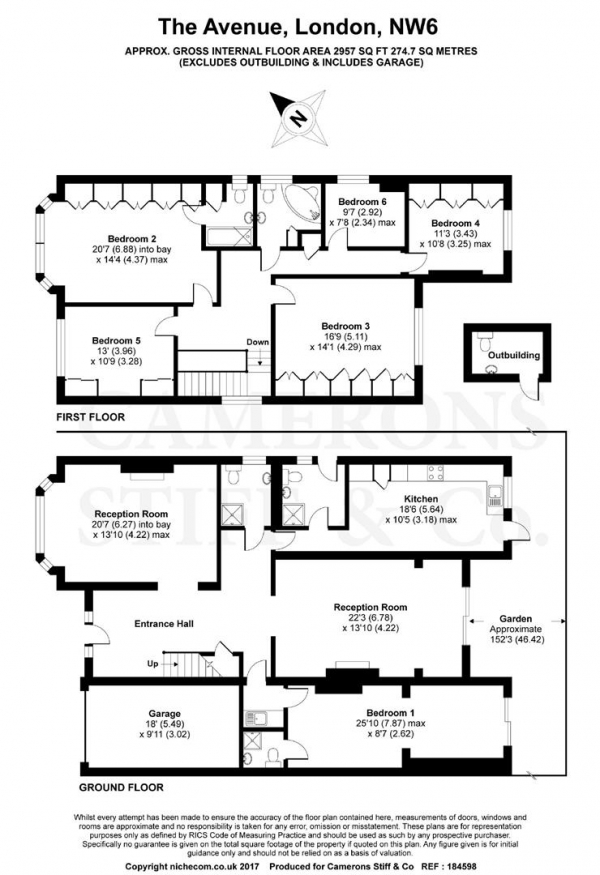 Floor Plan Image for 5 Bedroom Detached House for Sale in The Avenue, Queens Park