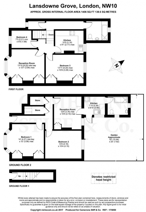 Floor Plan Image for 4 Bedroom Terraced House for Sale in Lansdowne Grove, Neasden