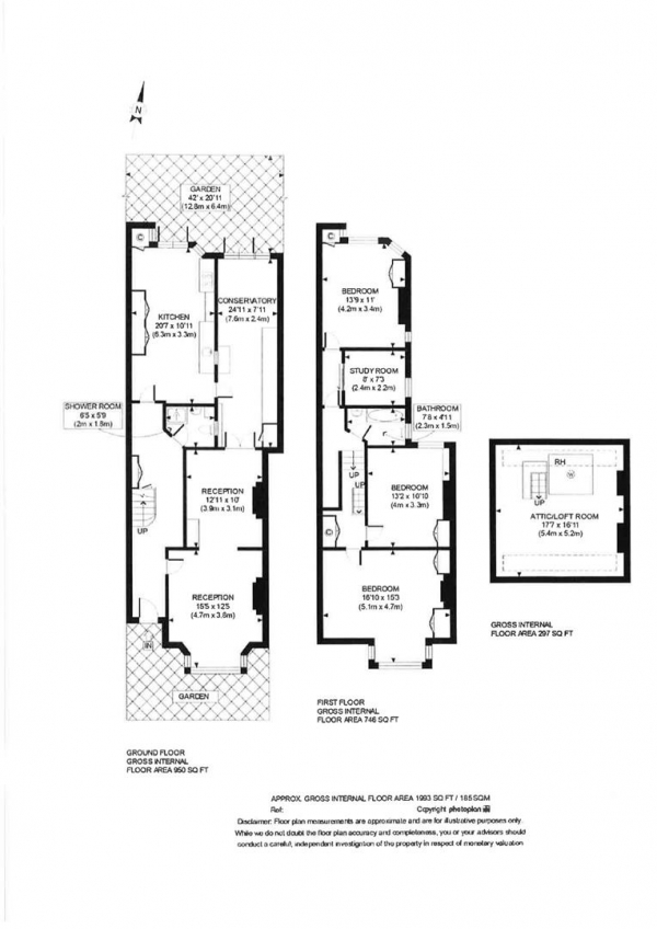 Floor Plan Image for 4 Bedroom Terraced House for Sale in Kempe Road, Queens Park