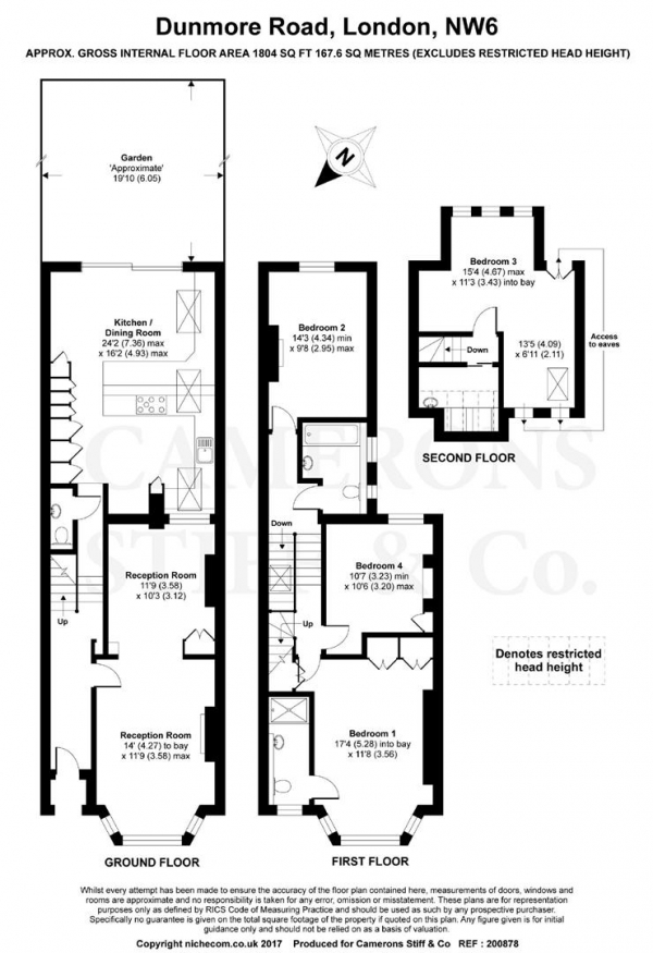 Floor Plan Image for 4 Bedroom Detached House for Sale in Dunmore Road, Queens Park