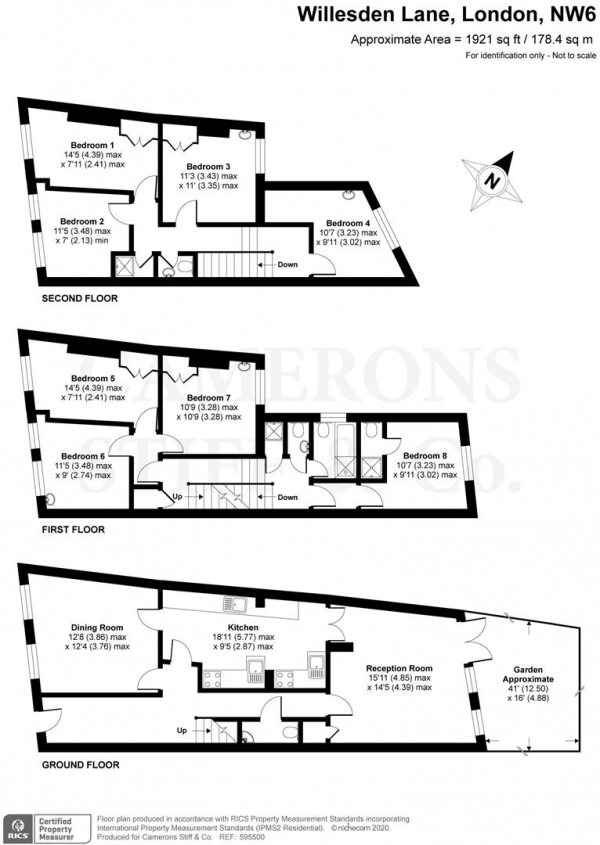 Floor Plan Image for 8 Bedroom Property for Sale in Willesden Lane, London