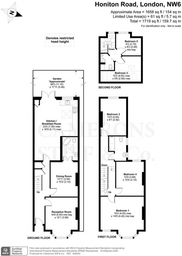 Floor Plan Image for 5 Bedroom End of Terrace House for Sale in Honiton Road, London