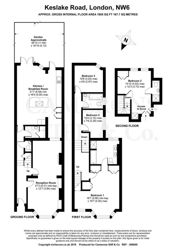 Floor Plan Image for 4 Bedroom Terraced House for Sale in Keslake Road, Queens Park