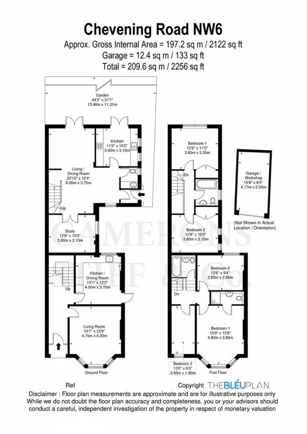 Floor Plan Image for 5 Bedroom Property for Sale in Chevening Road, London