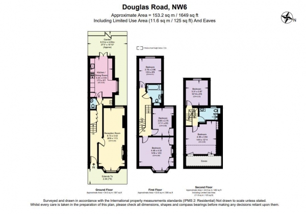 Floor Plan Image for 5 Bedroom Terraced House for Sale in Douglas Road, London