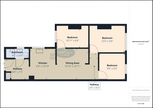 Floor Plan Image for 3 Bedroom Flat for Sale in Walsgrave Road, Stoke, Coventry, CV2 4BL