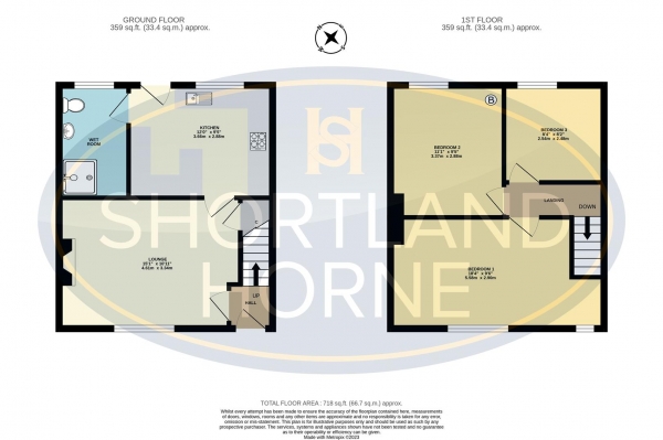 Floor Plan Image for 3 Bedroom Terraced House for Sale in Craigends Avenue, Binley, Coventry, CV3 2EH