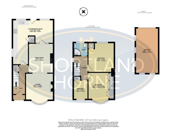 Floor Plan Image for 3 Bedroom End of Terrace House for Sale in Dartmouth Road, Wyken, Coventry, CV2 3DQ