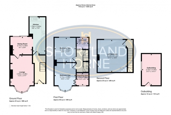 Floor Plan Image for 3 Bedroom Terraced House for Sale in Ashington Grove, Whitley, CV3 4DE