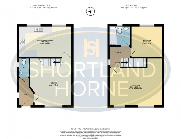 Floor Plan Image for 2 Bedroom End of Terrace House for Sale in Gwendolyn Drive, Binley, Coventry, CV3 1JZ