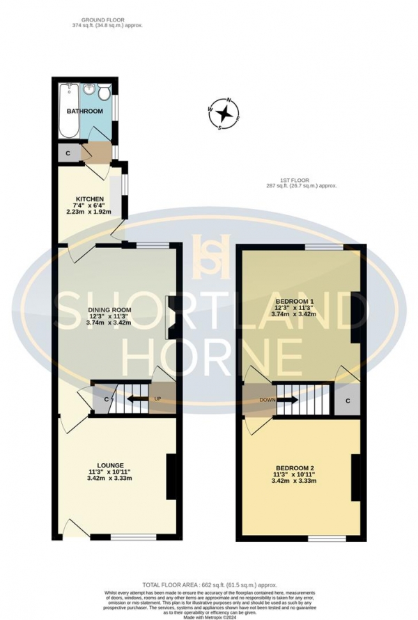 Floor Plan Image for 2 Bedroom Terraced House for Sale in Dean Street, Stoke, Coventry, CV2 4FD