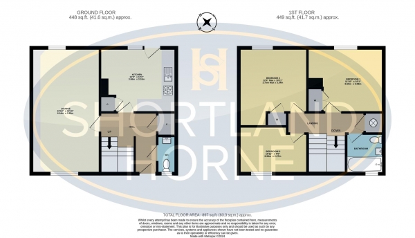 Floor Plan Image for 3 Bedroom End of Terrace House for Sale in William Mckee Close, Binley, Coventry, CV3 2NB