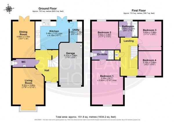 Floor Plan Image for 4 Bedroom Detached House for Sale in Weir Way, Binley, Coventry, CV3 1QL