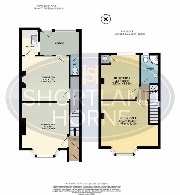 Floor Plan Image for 2 Bedroom End of Terrace House for Sale in Alfall Road, Stoke Heath, Coventry, CV2 3GG