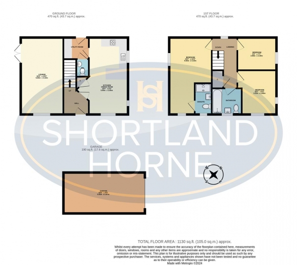 Floor Plan Image for 3 Bedroom Detached House for Sale in Paragon Way, Foleshill, Coventry, CV6 5LD