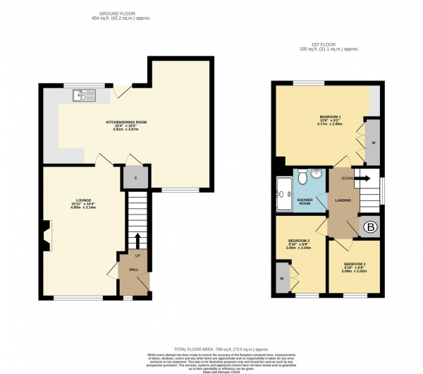 Floor Plan Image for 3 Bedroom End of Terrace House for Sale in Wilson Green, Binley, Coventry, CV3 2TG