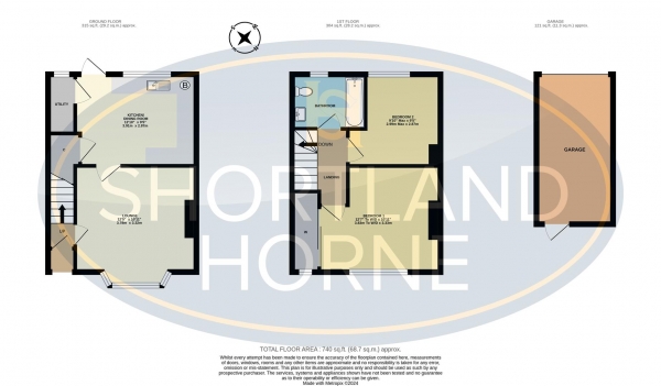 Floor Plan Image for 2 Bedroom End of Terrace House for Sale in Burnham Road, Whitley, Coventry, CV3 4BU