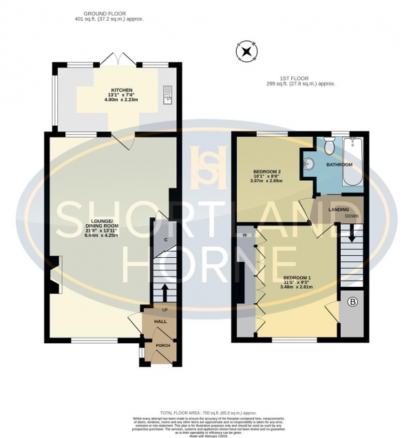 Floor Plan for 2 Bedroom Semi-Detached House for Sale in Gresley Road, Henley Green, Coventry, CV2 1BD, CV2, 1BD - Guide Price &pound150,000