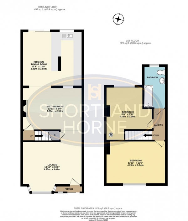 Floor Plan Image for 2 Bedroom End of Terrace House for Sale in Alder Road, Longford, Coventry, CV6 7DN