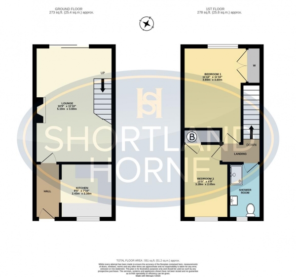 Floor Plan Image for 2 Bedroom End of Terrace House for Sale in Briton Road, Stoke, Coventry, CV2 4RT