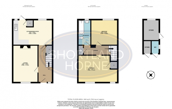 Floor Plan Image for 2 Bedroom Terraced House for Sale in Lorenzo Close, Willenhall, Coventry, CV3 3DE