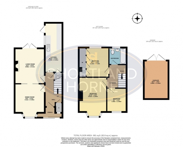 Floor Plan Image for 3 Bedroom Terraced House for Sale in Clovelly Road, Wyken, Coventry, CV2 3GX