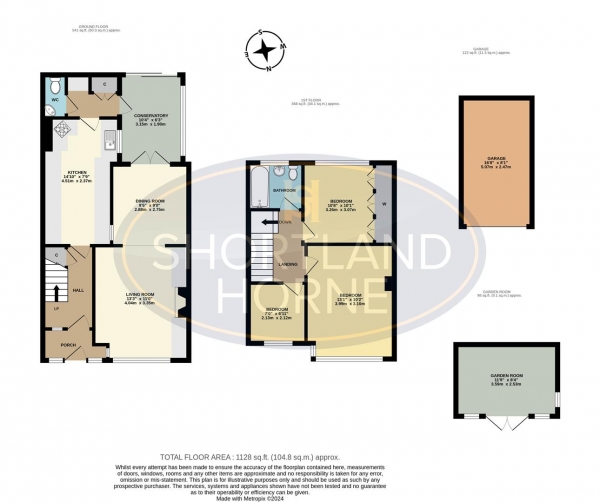 Floor Plan Image for 3 Bedroom Terraced House for Sale in Sunnybank Avenue, Toll Bar End, Coventry, CV3 4DS