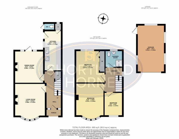 Floor Plan Image for 3 Bedroom End of Terrace House for Sale in Macdonald Road, Wyken, Coventry, CV2 5FF