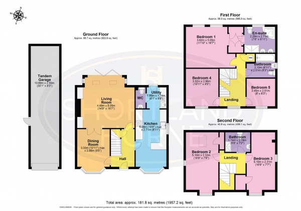 Floor Plan Image for 5 Bedroom Detached House for Sale in Longmoor Drive, Binley, Coventry, CV3 1LB