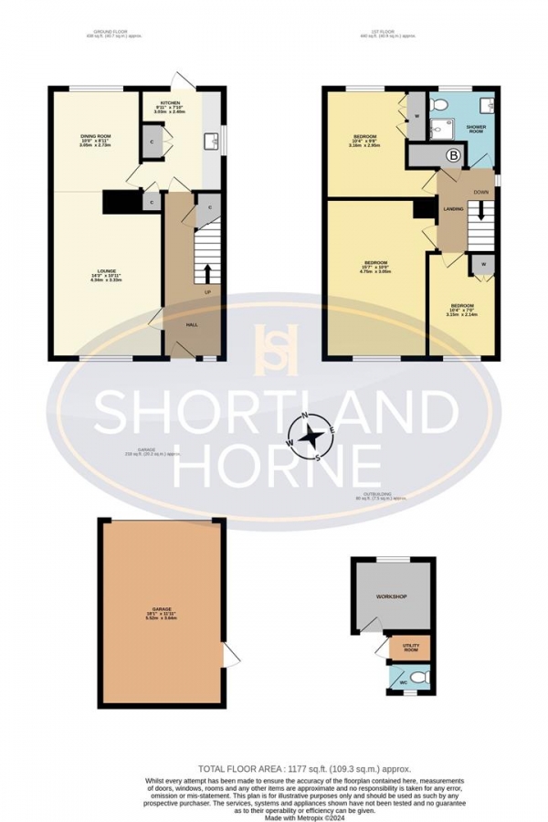 Floor Plan Image for 3 Bedroom Semi-Detached House for Sale in Abbey Road, Whitely, Coventry, CV3 4BJ