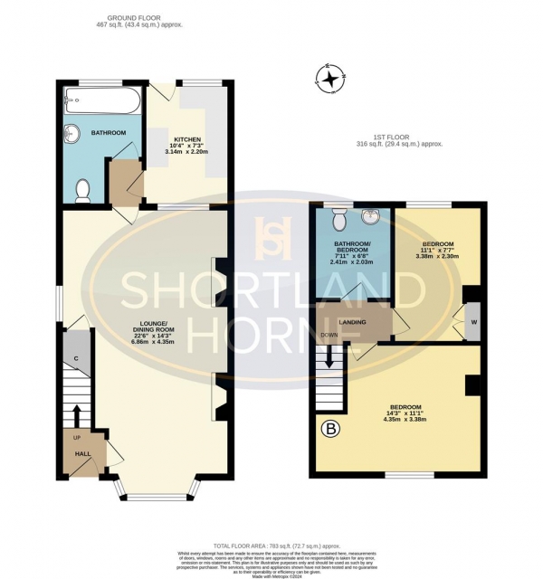 Floor Plan Image for 2 Bedroom End of Terrace House for Sale in Geoffrey Close, Coventry