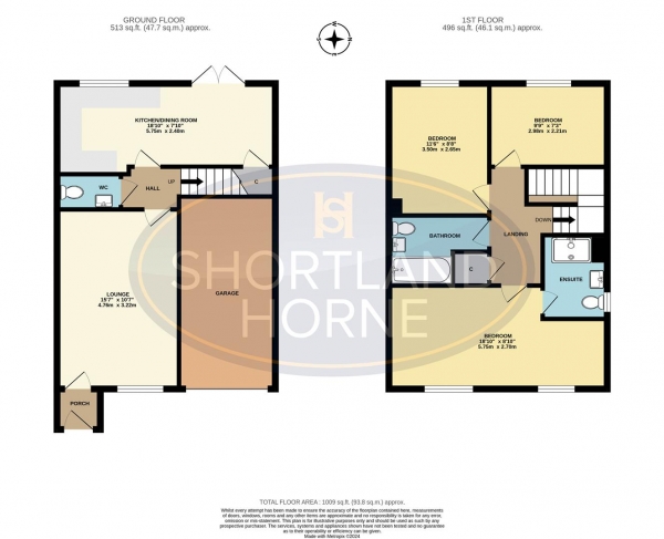 Floor Plan Image for 3 Bedroom Semi-Detached House for Sale in Ravens Flight, Willenhall, Coventry, CV3 3HY