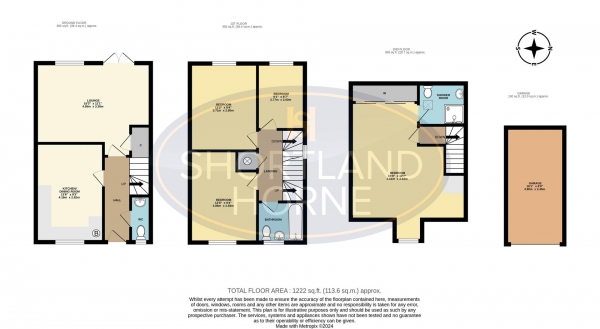 Floor Plan Image for 4 Bedroom End of Terrace House for Sale in Anglian Way, Stoke Village, Coventry, CV3 1PB