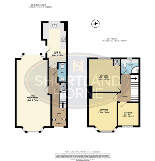 Floor Plan Image for 3 Bedroom Terraced House for Sale in Glencoe Road, Coventry