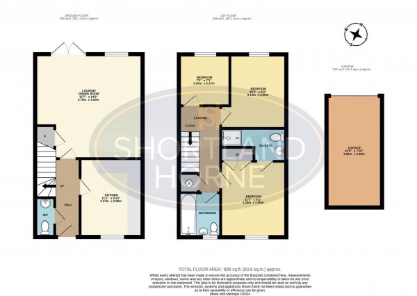 Floor Plan Image for 3 Bedroom Terraced House for Sale in Elizabeth Way, Walsgrave, Coventry, CV2 2LN